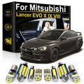 LED Interior Light Kit for Mitsubishi Lancer Evo X 10 Evolution 7 8 9 IX 2003-2016 - Canbus Dome Map Door Trunk Bulbs...