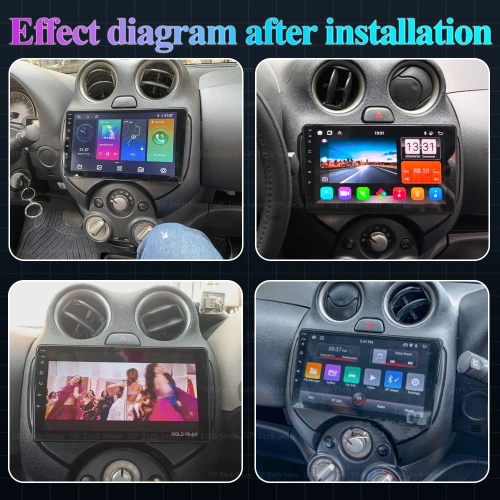 For Nissan March Micra 2010 2011 2012 2013 Car Radio Audio Video Multimedia Player Gps Nav | AUTOKITSHOP