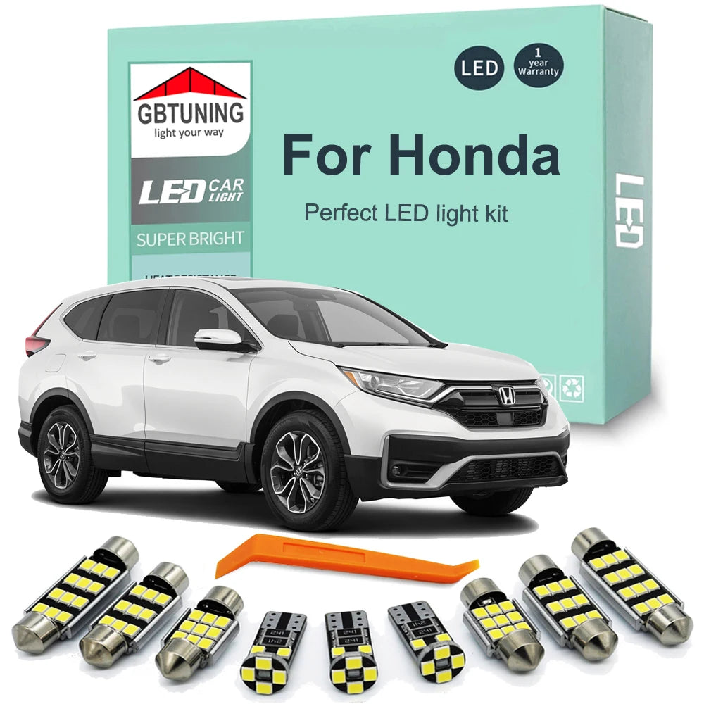 LED Interior Light Kit for Honda Civic CR-V CRV Accord Fit Jazz 1996- 2020 - Canbus Dome Map Door Trunk Bulbs | AUTOK...