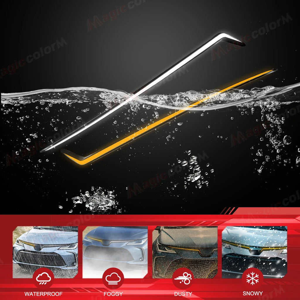 Car Engine Hood Front Bumper DRL For Toyota Corolla 2019 2020 2021 2022 2023 2024 2025 LED | AUTOKITSHOP