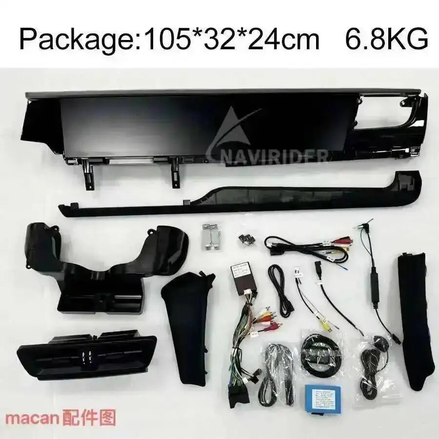 12.3+12.3 Inch Dual Screen CarPlay Radio for Porsche Macan 2014-2017 Android Car GPS Multi | AUTOKITSHOP