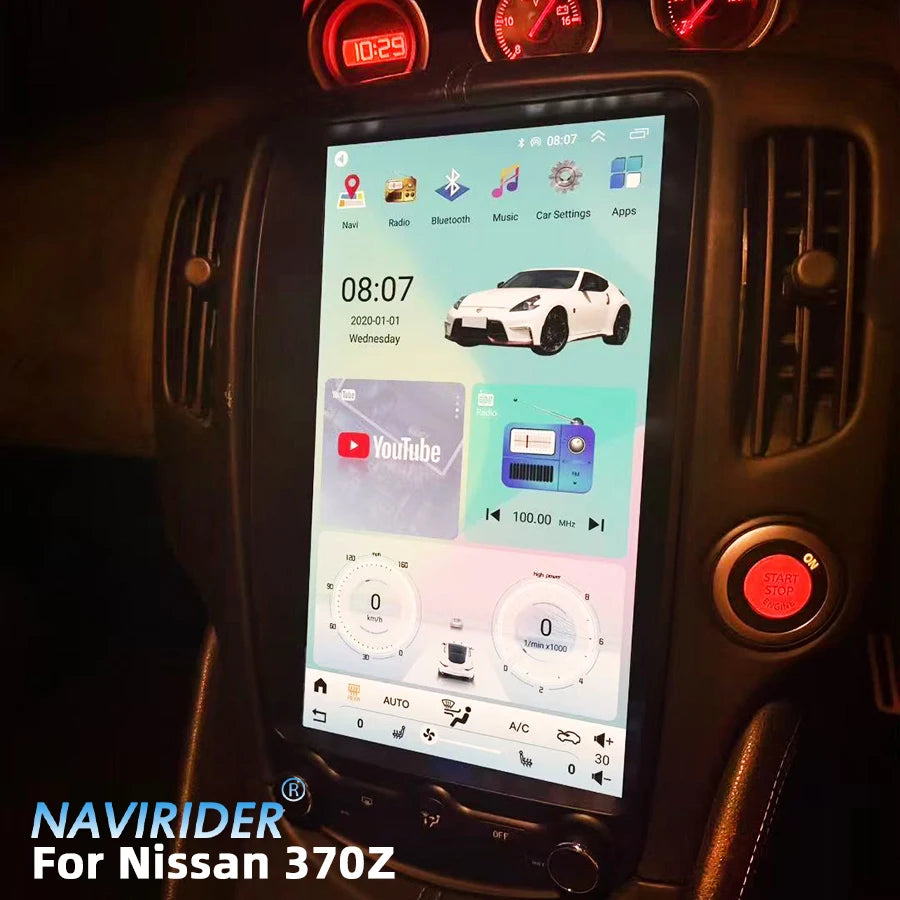 For Nissan 370Z 2008-2019 Android Screen Car Radio GPS Navigation Multimedia Video Player