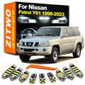 ZITWO 10Pcs LED Interior Reading Map Light License Plate Lamp Kit For Nissan Pat for Nissan Y61 1998-2017 - Canbus LED C