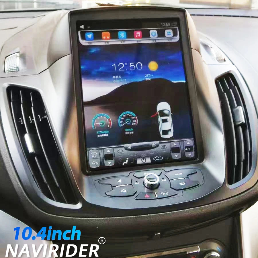 GPS Navigation 10.4inch Android 15 Car Radio Navirider Automatic Qled Screen Carplay For F