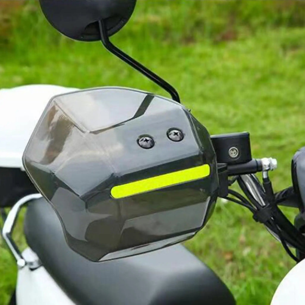 2x Motorcycle Handguards Handle Protectors Hand Guards Professional Rainproof Universal Handleba - Automotive LED Light