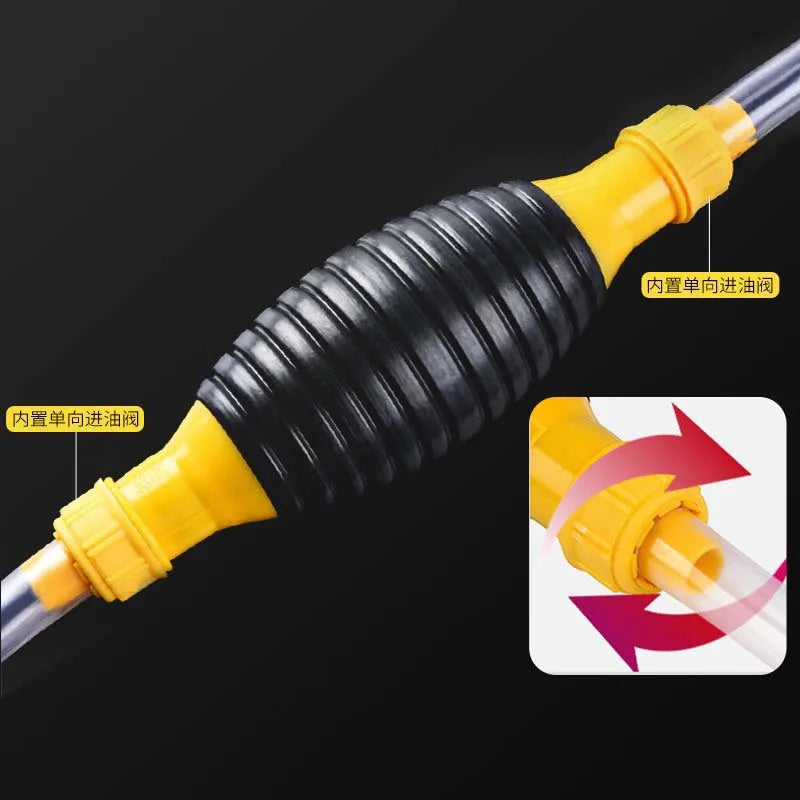 2M Hand Fuel Pump Car Fuel Tank Sucker Oil Transfer Fuel Pump Petrol Diesel Liquid Manual Pump S - Automotive LED Light
