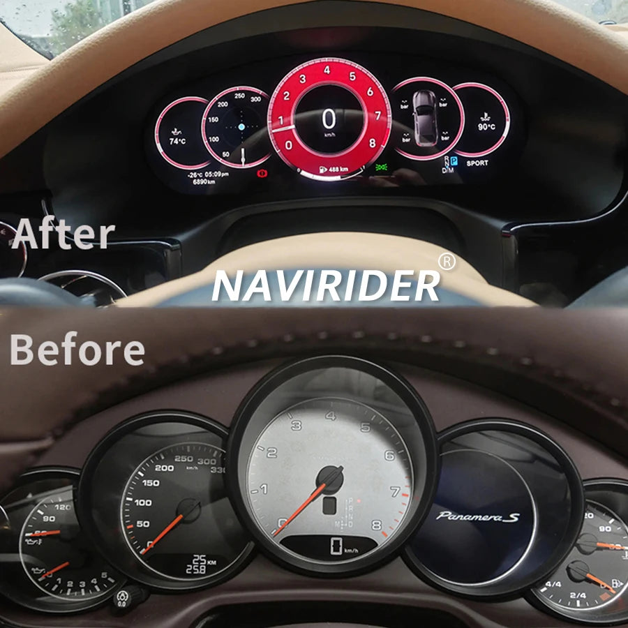 Dash Screen Virtual Cockpit SpeedMeter New Car LCD Digital Cluster For Porsche Panamera 20