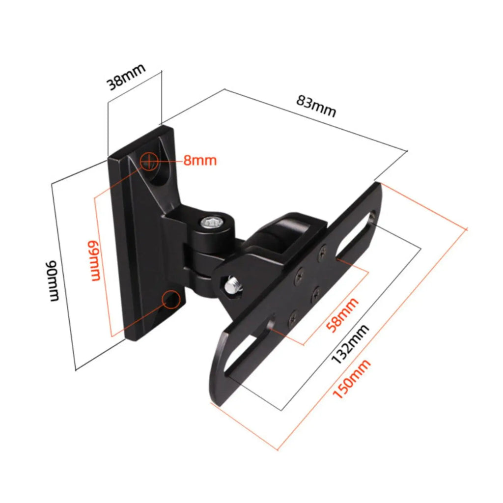 Speaker Wall Mount Bracket Heavy Duty Audio Support Stand Bracket Rotatable Ceiling Holder for H - Automotive LED Light