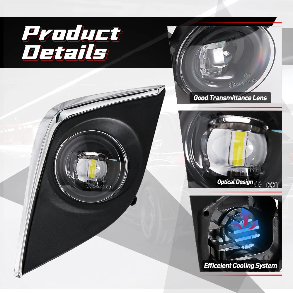 For Toyota Corolla Altis CE ECO L LE 2014 2015 2016 US Version LED Fog Lamp DRL Daytime Ru | AUTOKITSHOP