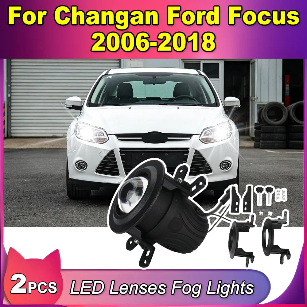 2-inch New LED Lenses Fog Lights With Stand LED Driving Fog Lamps Kit Projector Spotlight