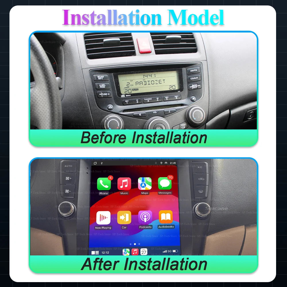 9.7 Inch For Honda Accord 7 2003 2004 2005 2006 2007 2008 Car Radio Android 16 Multimedia  | AUTOKITSHOP