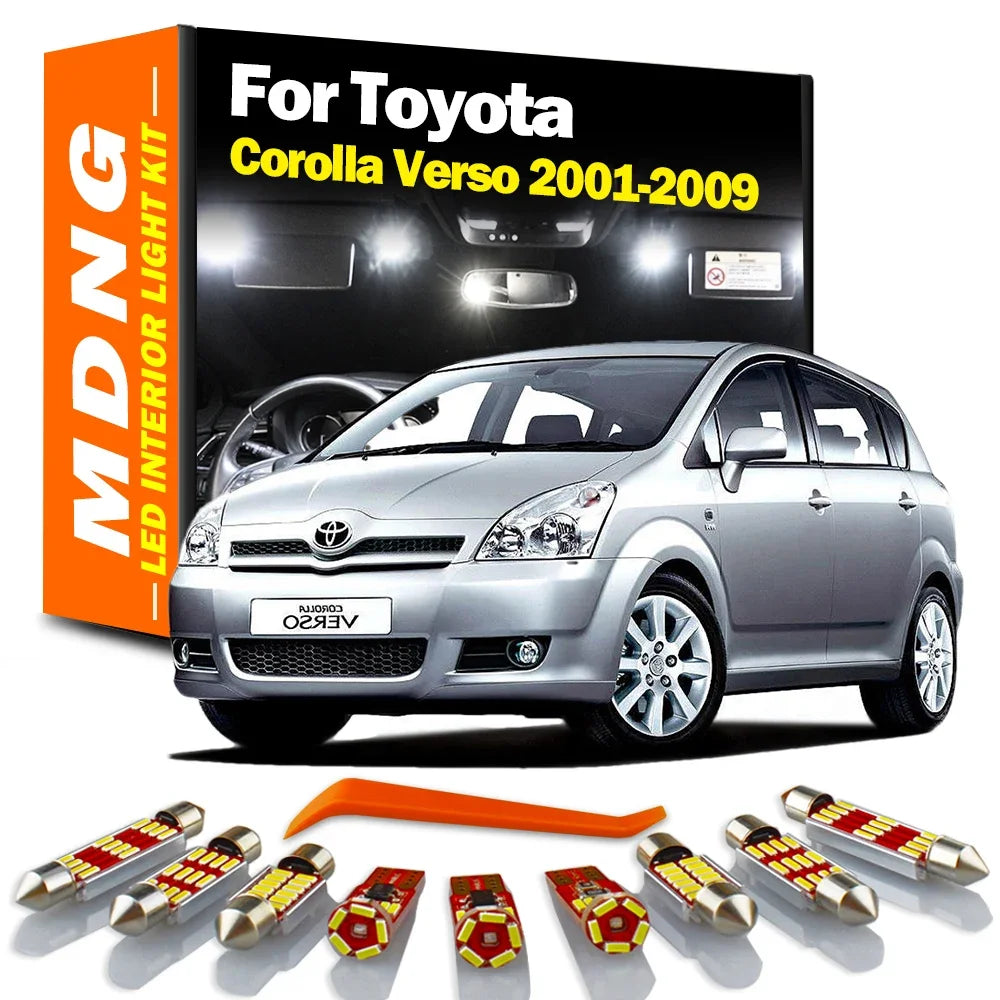 LED Interior Light Kit for Toyota Corolla Verso - Canbus Error-Free Bulbs | AUTOKITSHOP