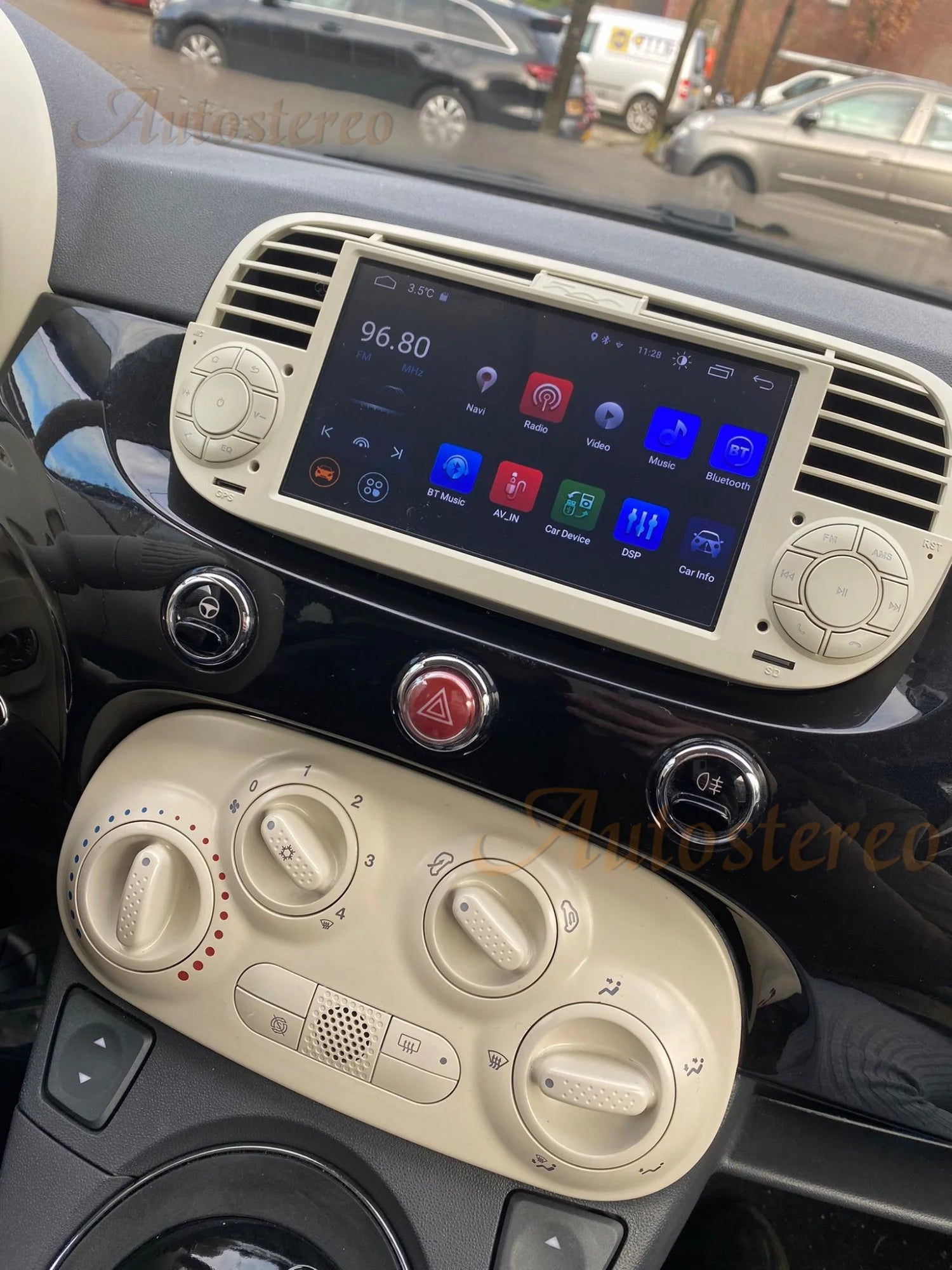 Carplay Android 13 Car GPS Navigation Head Unit For FIAT 500 2007-2014 Multimedia Player A