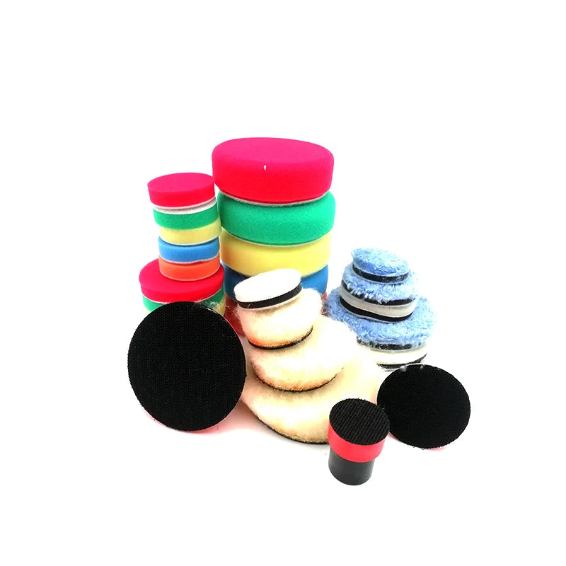 Car Drill Buffing Polishing Pad 1" 2" 3" Waxing Sponge M14 Thread Adapter