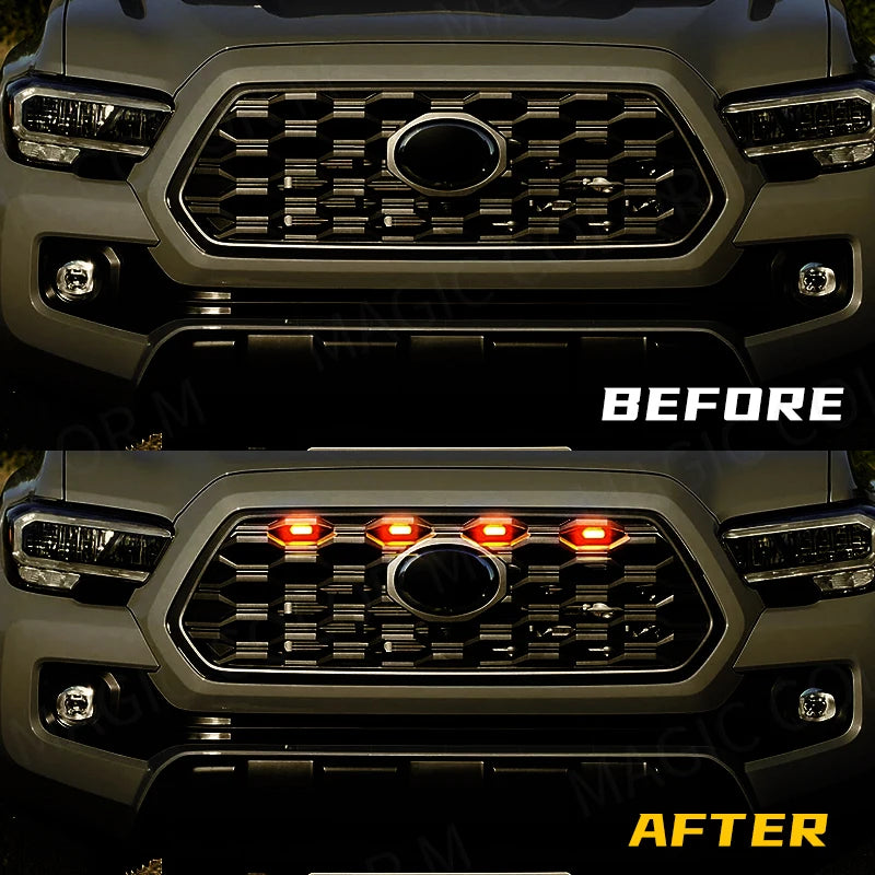 For Toyota Tacoma Off Road & Sport 2020 2021 2022 Led Grill Light Car Front Grid Warning D | AUTOKITSHOP