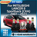 2/6Pcs 30000LM Led Headlight HB4 HB3 Car Fog Light H11 For MITSUBISHI LANCER 8 Sportback C
