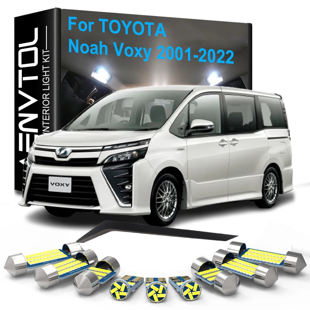 LED Interior Light Kit for Toyota Noah Voxy 2001-2010 - Canbus Dome Map Door Trunk Bulbs | AUTOKITSHOP