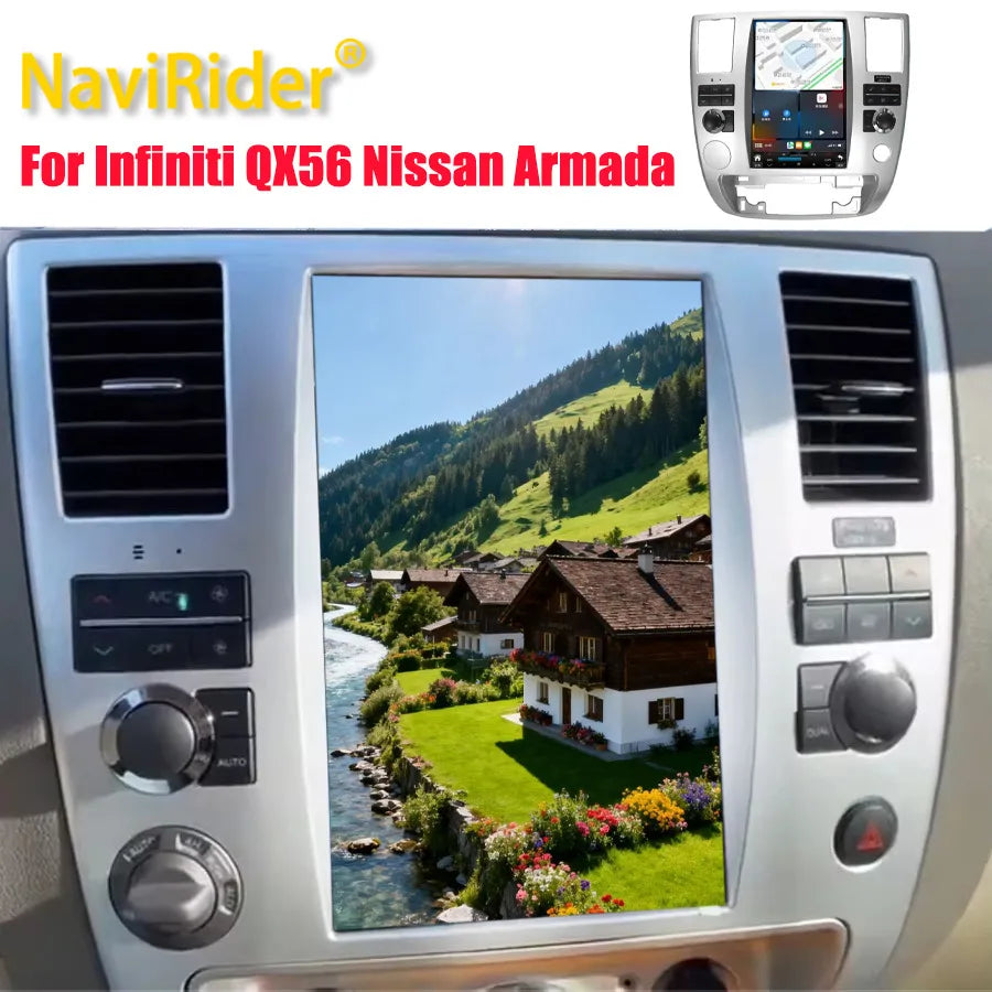 For Infiniti QX56 Nissan Armada 2008-2015 Wireless Carplay 12.1" Android 15 Screen Car Rad | AUTOKITSHOP