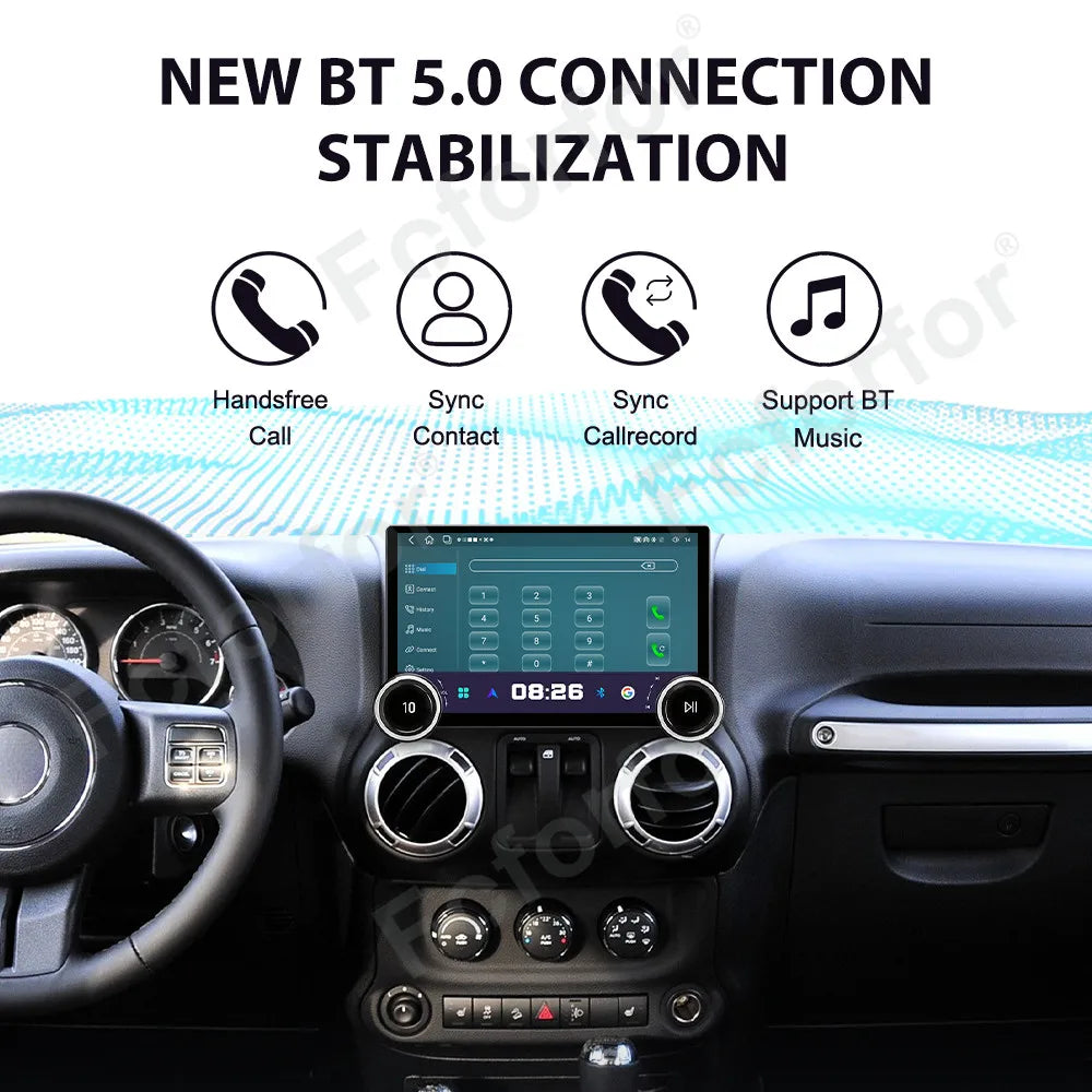 Modern Ultra Clear HD Display Android 15 11.5 Inch Wireless CarPlay GPS Navigation Stereo