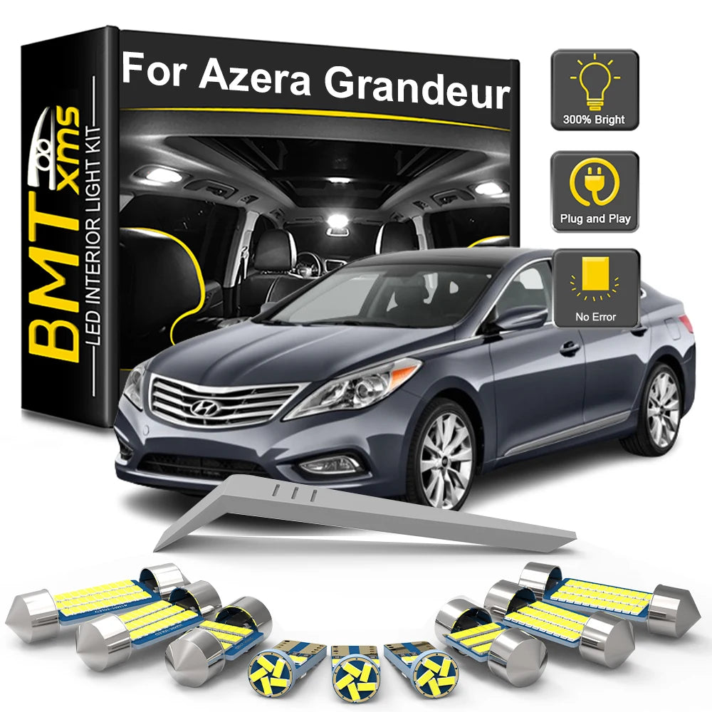 LED Interior Light Kit for Hyundai Azera Grandeur TG HG IG 2005-2012 - Canbus Dome Map Door Trunk Bulbs | AUTOKITSHOP