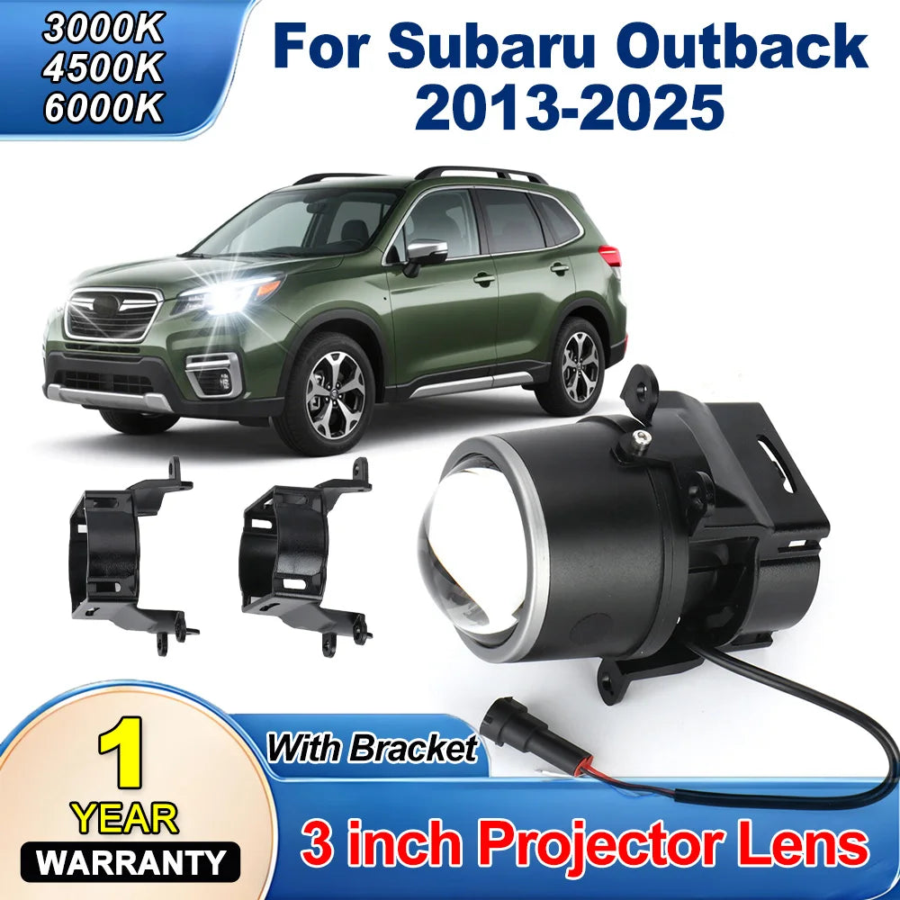 3.0 Inch LED Lenses Fog Light With Bracket Projector Lens Fog Light LED Driving Fog Lamps