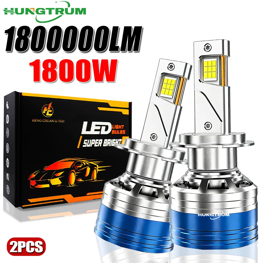 H4 H7 LED Headlight 1800000LM Super Bright H11 9005 HB3 9006 HB4 With Fan Turbo Led Lamp C