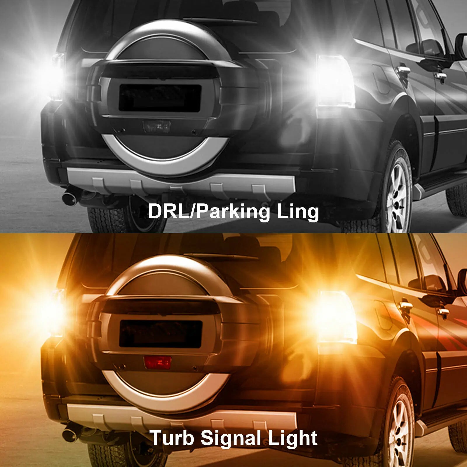 3157 3156 Switchback Car LED Turn Signal Light Bulbs DRL 4157na 3457a White Amber Auto Dri