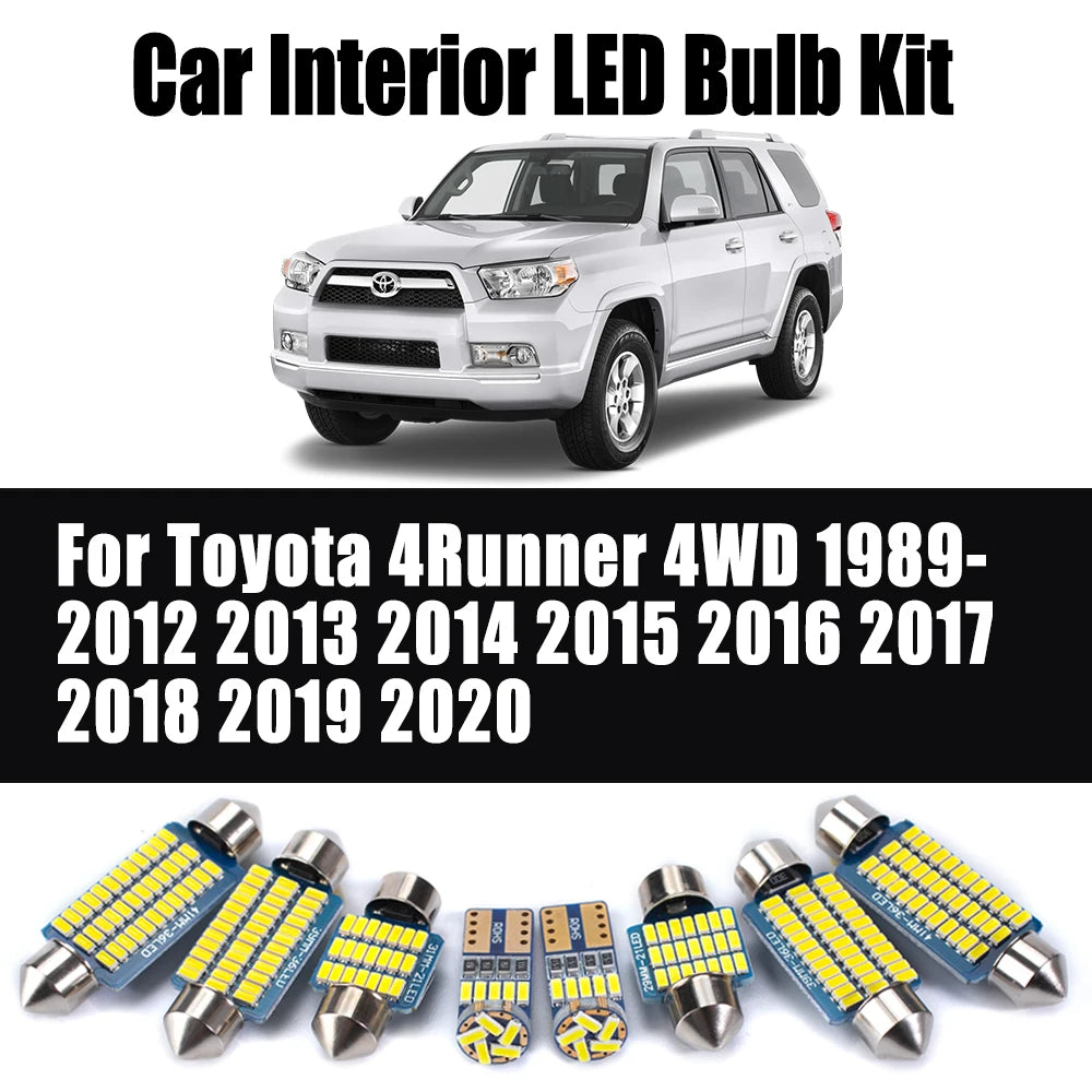 LED Interior Light Kit for Toyota 4Runner 4WD 1989-2015 - Canbus Dome Map Door Trunk Bulbs | AUTOKITSHOP
