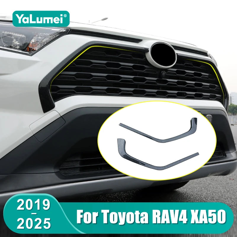 For Toyota RAV4 XA50 2019 2020 2021 2022 2023 2024 2025 XA 50 Hybrid Car Front Grille Trim Cover - Automotive LED Light