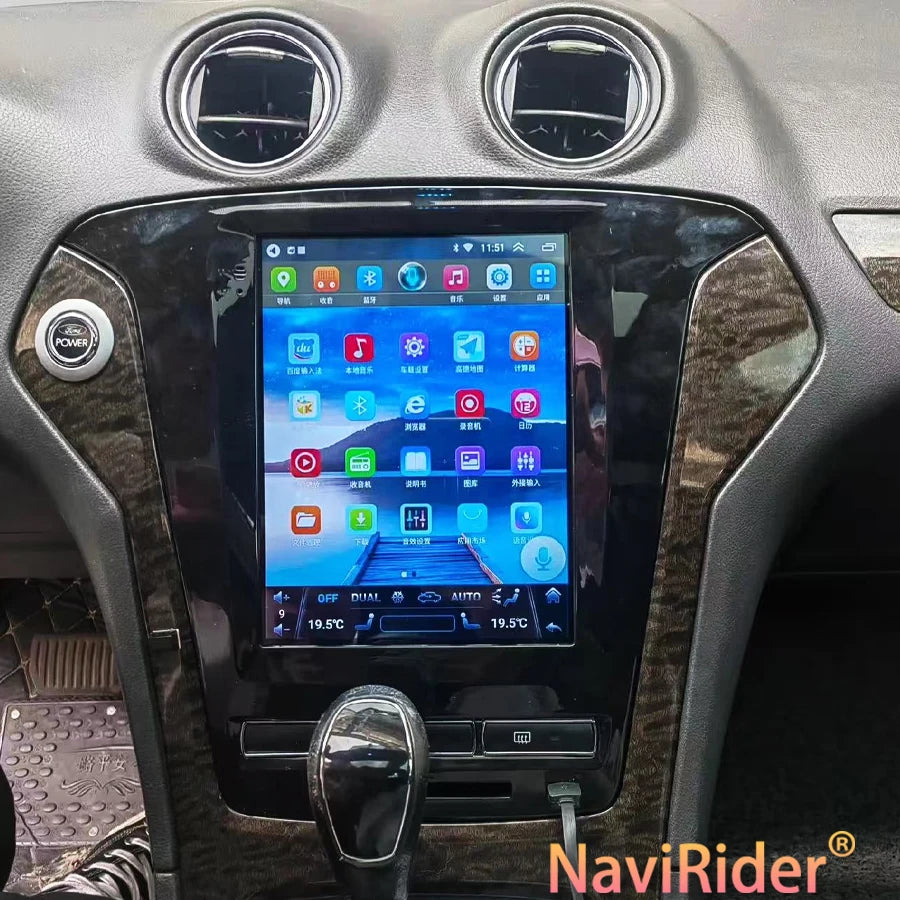 BT Android 15 Car Radio For Ford Mondeo 2010-2013 Navigation 2din Multimedia Video Player