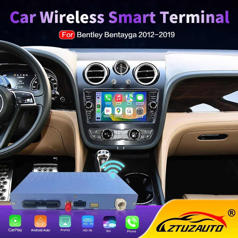 OEM Screen Upgrade Wireless CarPlay and Android Auto Smart Module for Bentley Bentayga 201