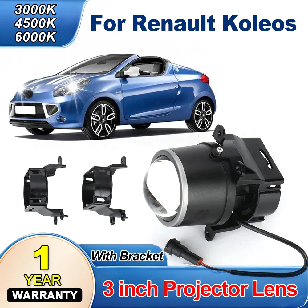 3.0 Inch 3000K 6000K Bi-LED Lenses Fog Light With Bracket LED Driving Fog Lamps Kit Projec