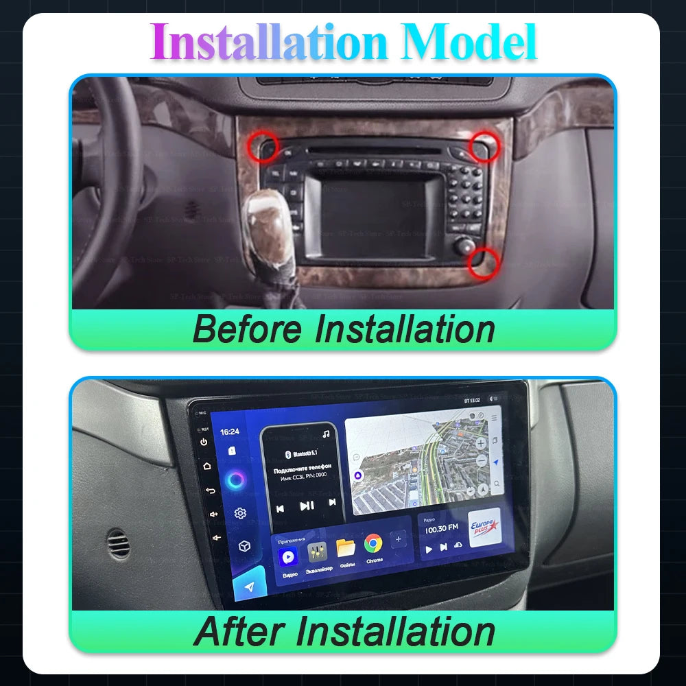 Android 16 Car Radio Multimedia Player For Mercedes Benz B200 Sprinter W906 W639 Ab Class  | AUTOKITSHOP