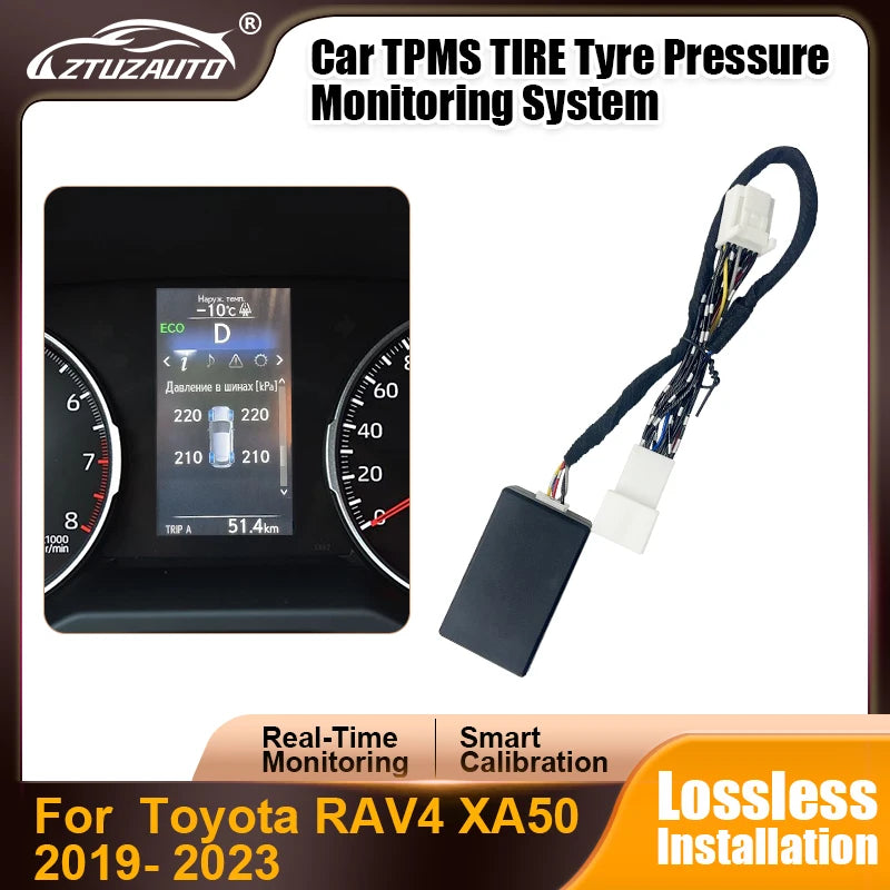 Smart Car TPMS Tire Digital LCD Display Auto Security Alarm Tyre Pressure Monitor For Toyo
