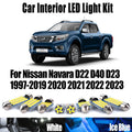 LED Interior Light Kit for Nissan Navara D22 D40 D23 1997- 2021 - Canbus Dome Map Door Trunk Bulbs | AUTOKITSHOP
