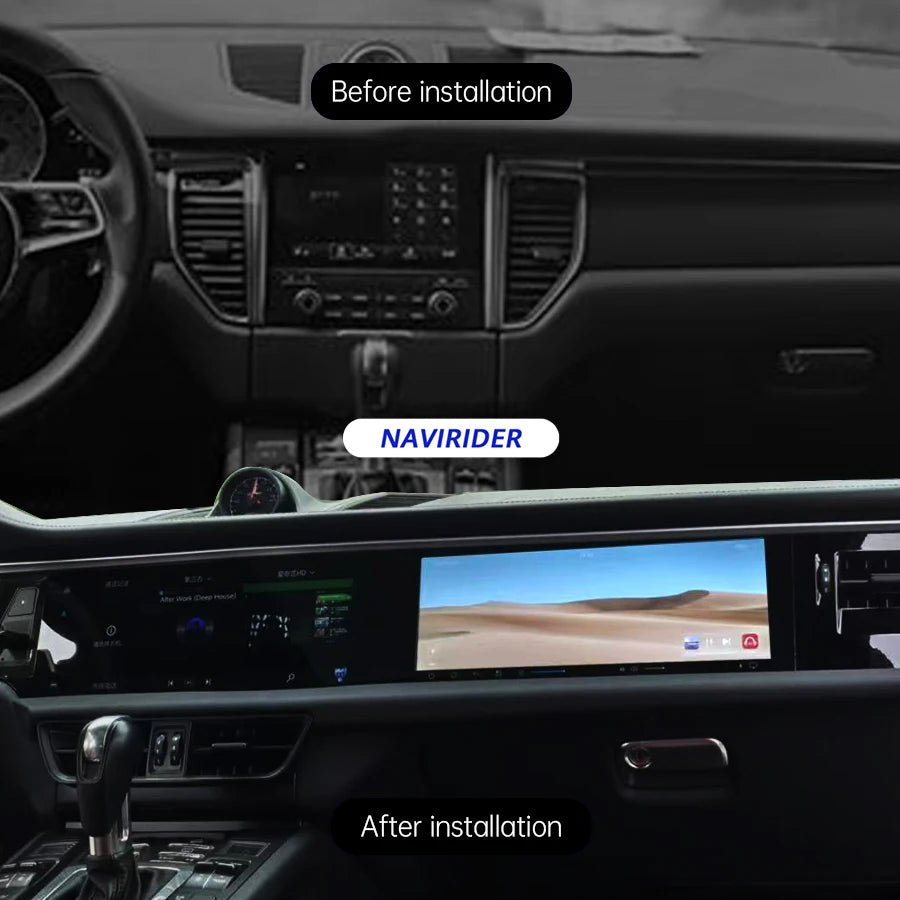 12.3inch Dual Screen For Porsche Macan 2011-2017 Android Car GPS Multimedia Video Player R | AUTOKITSHOP