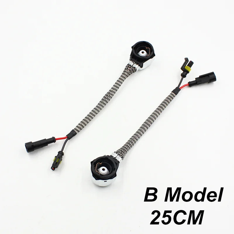 Rockeybright 2pcs D2S Hid Xenon Wire Amp Adapter D2R D2C D2S Bulb Socket Xenon Hid Harness