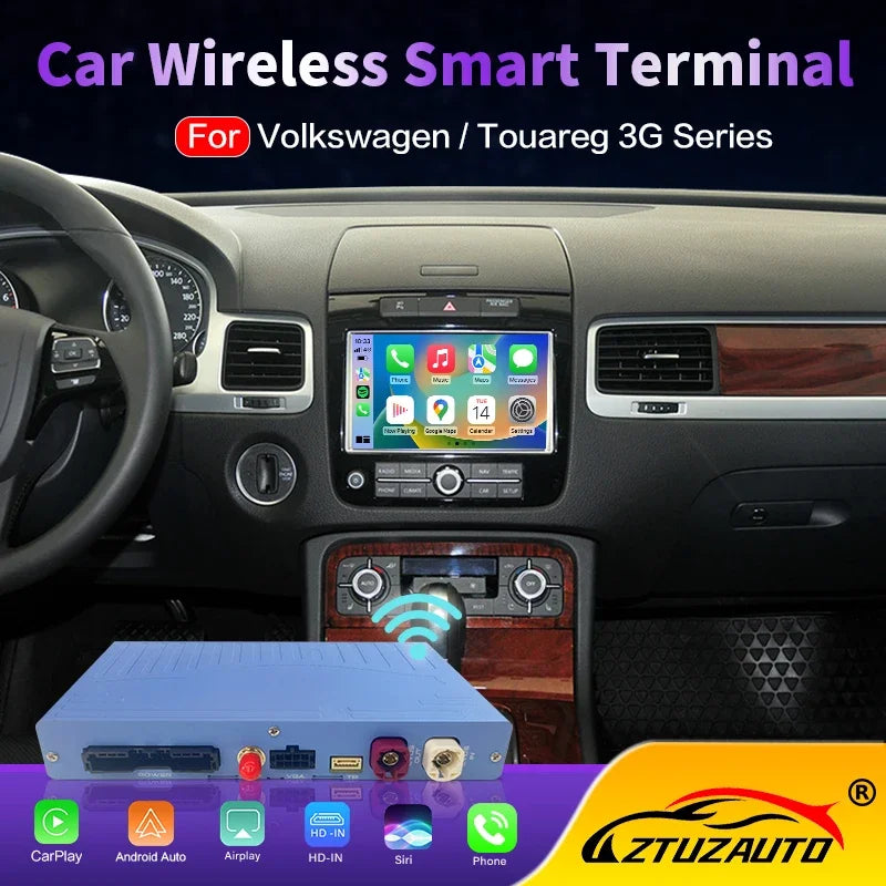 Wireless Carplay & Android Auto For VW Volkswagen Touareg 3G RNS850 2011-2015 Mirror Link
