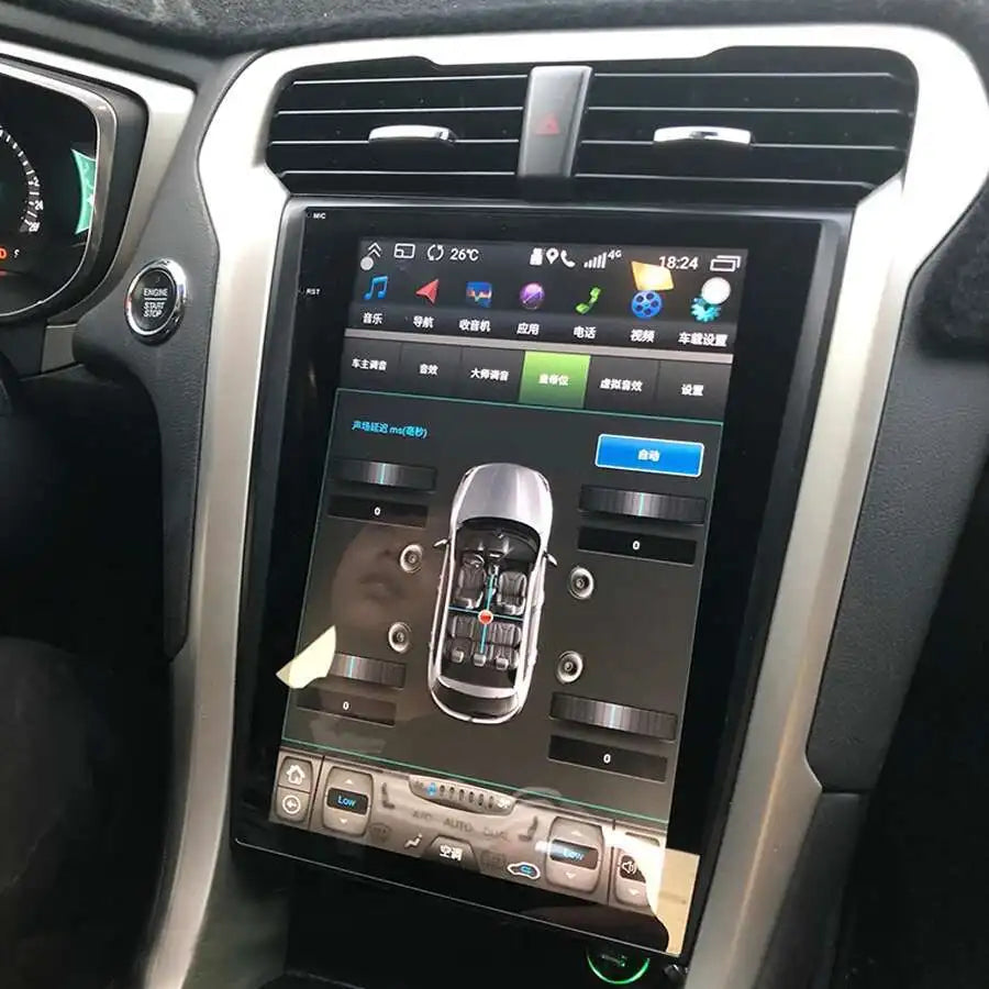 8G+128G 12.1Inch Touch Screen For Ford Mondeo Fusion MK5 Android 14 Car Radio Multimedia V