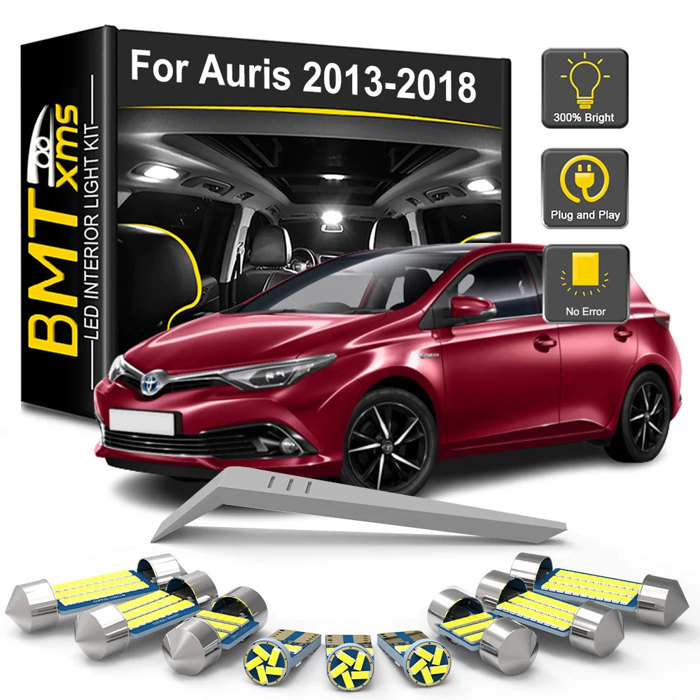 14-Piece LED Interior Light Kit for Toyota Auris E18 - Canbus Error-Free Bulbs | AUTOKITSHOP