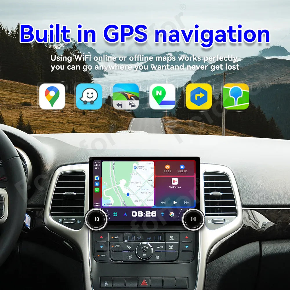 HD Touch Screen Android 15 11.5 Inch Wireless CarPlay GPS Navi Car Stereo Head Unit For Je