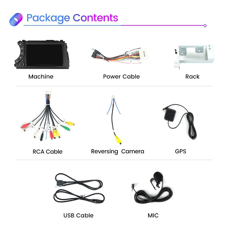 2GB 32G Android 2 Din Car Radio for Ssang Yong Ssangyong Actyon Kyron CarPlay Auto GPS Mul | AUTOKITSHOP