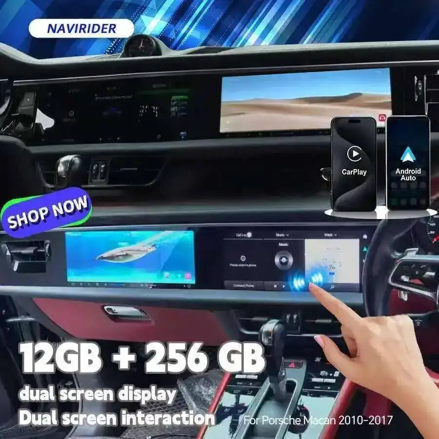 12.3Inch Dual Screen Android 15 Radio For Porsche Macan 2014-2018 Car Multimedia Video Pla | AUTOKITSHOP