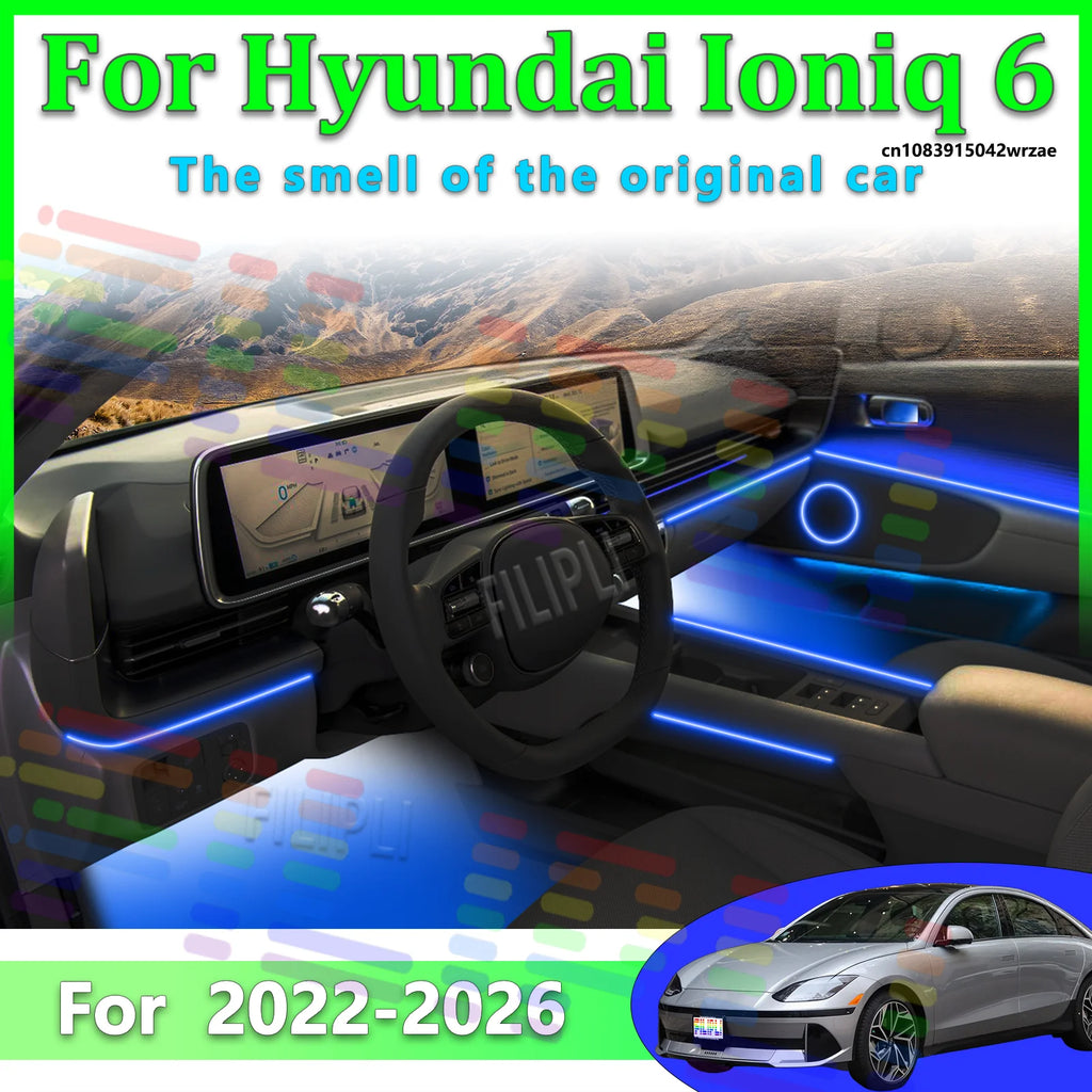 64 RGB - Neon Strip - for Hyundai - App Control - Car Interior Lighting | AUTOKITSHOP