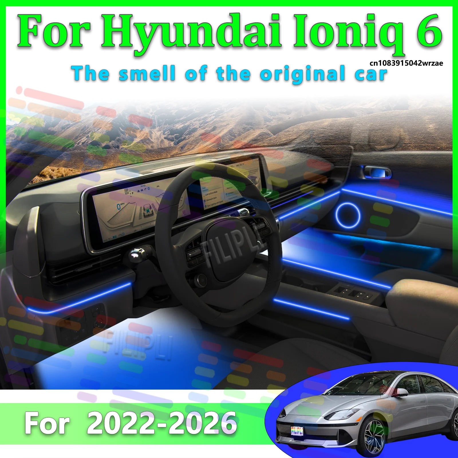 64 RGB - Neon Strip - for Hyundai - App Control - Car Interior Lighting | AUTOKITSHOP
