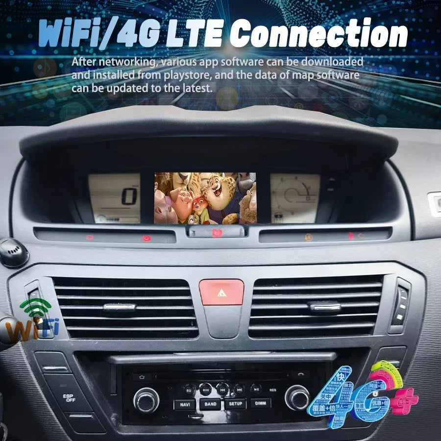 M Navirider Android Car Radio For Citroen C4 Picasso 2006-2013 GPS WiFi Auido Car Head Uni | AUTOKITSHOP