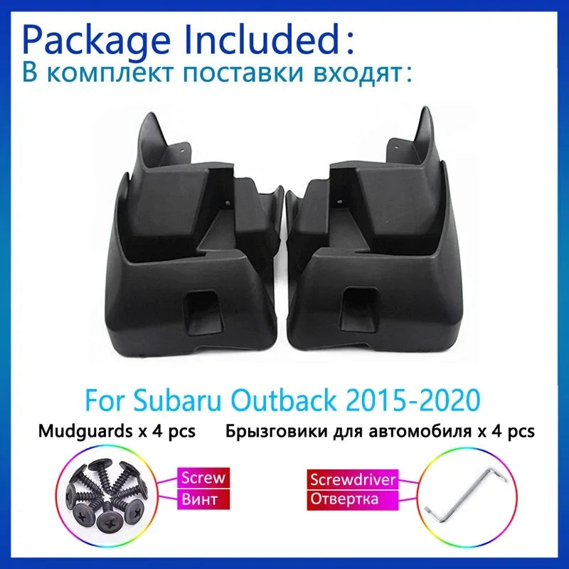For Subaru Outback BS 2015~2020 4x Front Rear Mud guards Mud Flaps Fenders Splash Guards W | AUTOKITSHOP