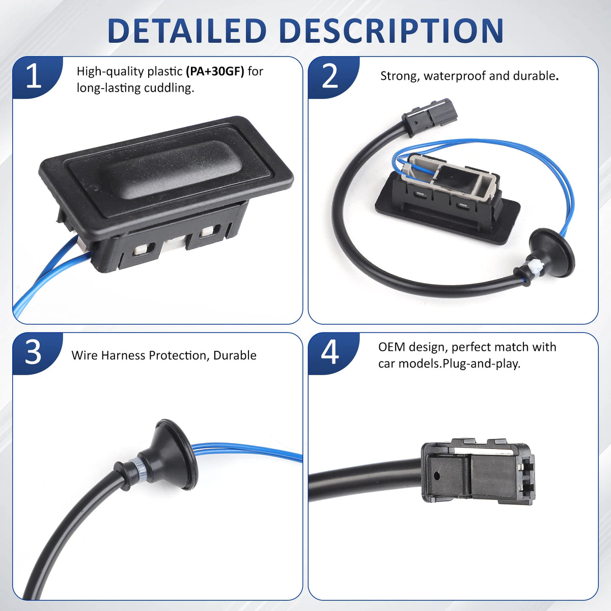 For Chevrolet Sonic Sedan Aveo Captiva 2012-2020 Tailgate Opening Switch Liftgat for Chevrolet 2012-2020 - Automotive LE