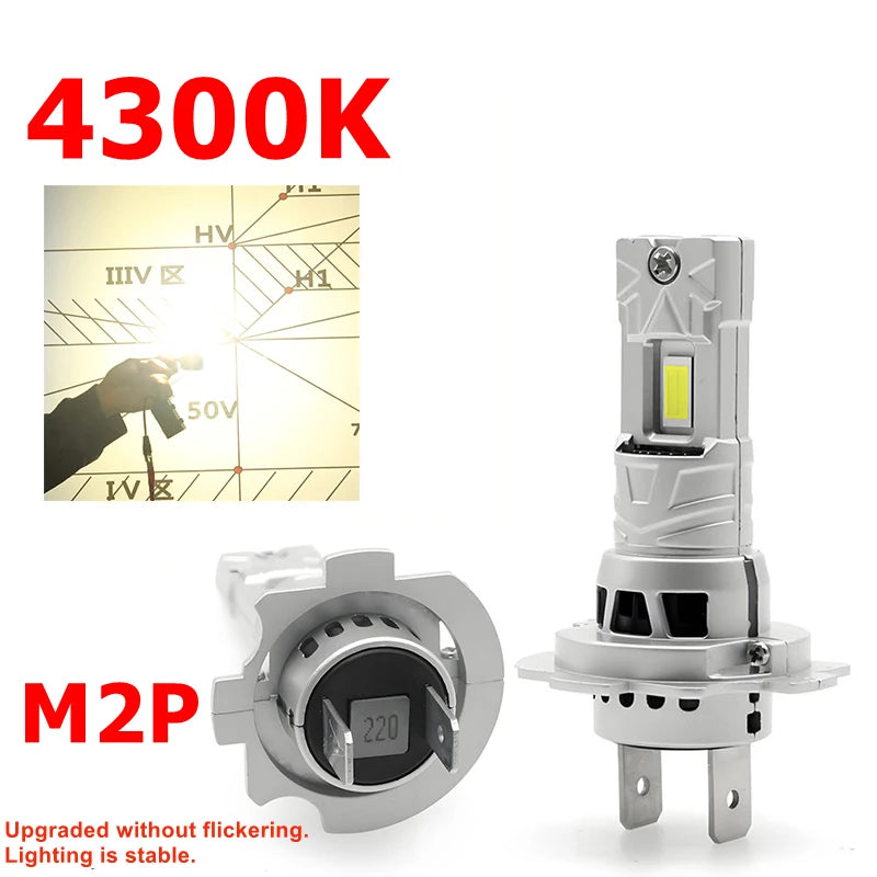 4300K M2P H7 Led Headlight 6500K H11 H7 Fog Light 9005 HB3 H1 9006 H4 Car LED Lamp LED Hea