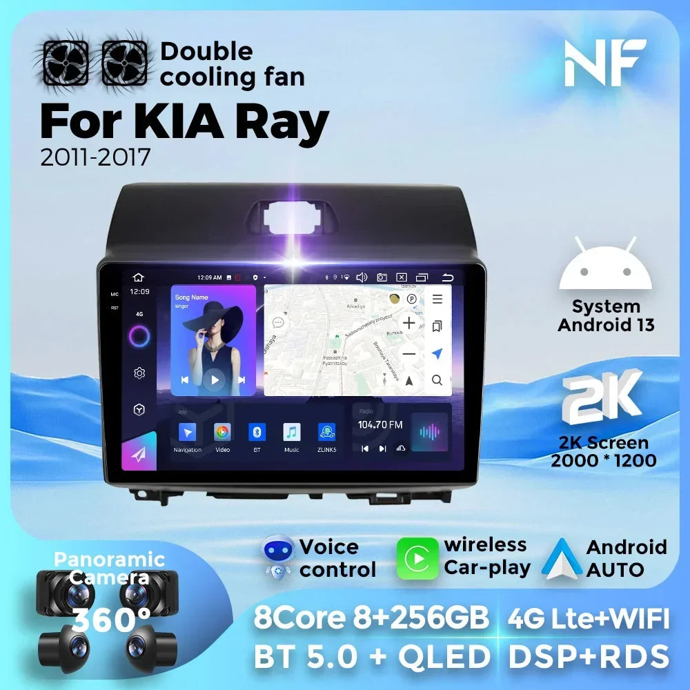 7862S Android All in One Intelligent System for Kia Ray 2011 - 2017 Carplay Car Radio Mult | AUTOKITSHOP